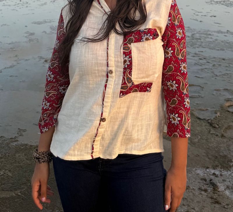 Boho Paisley Patchwork Shirt Biba/  Zara