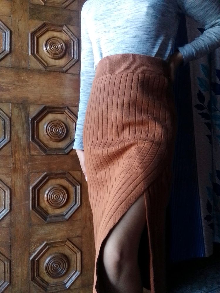 Elegant Brown Skirt 🤎🤎