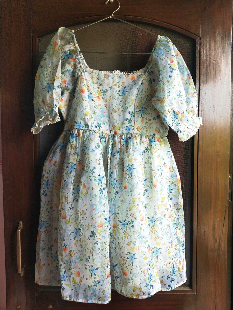 People Organza Floral Dress