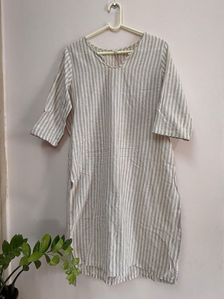 Striped Casual Kurta