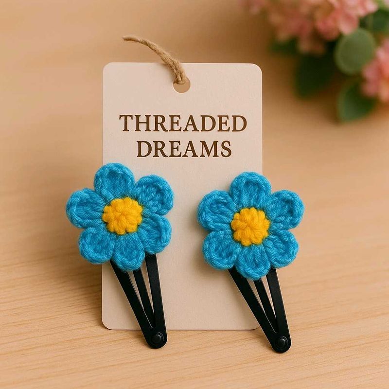 Beautiful Crochet Hair Clips
