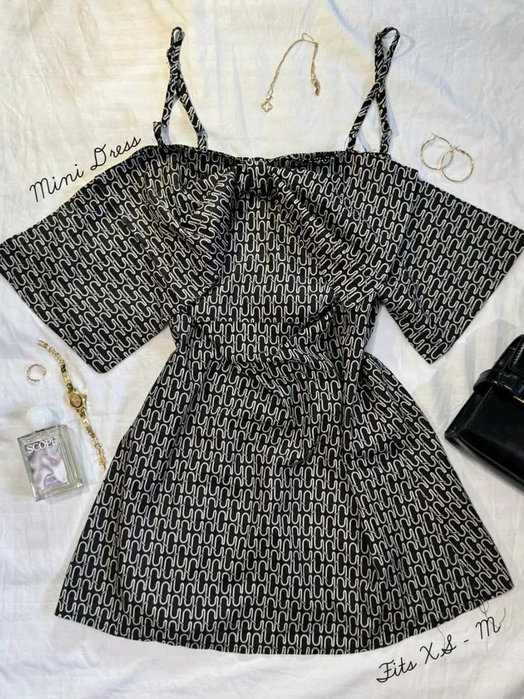 cute bow mini dress