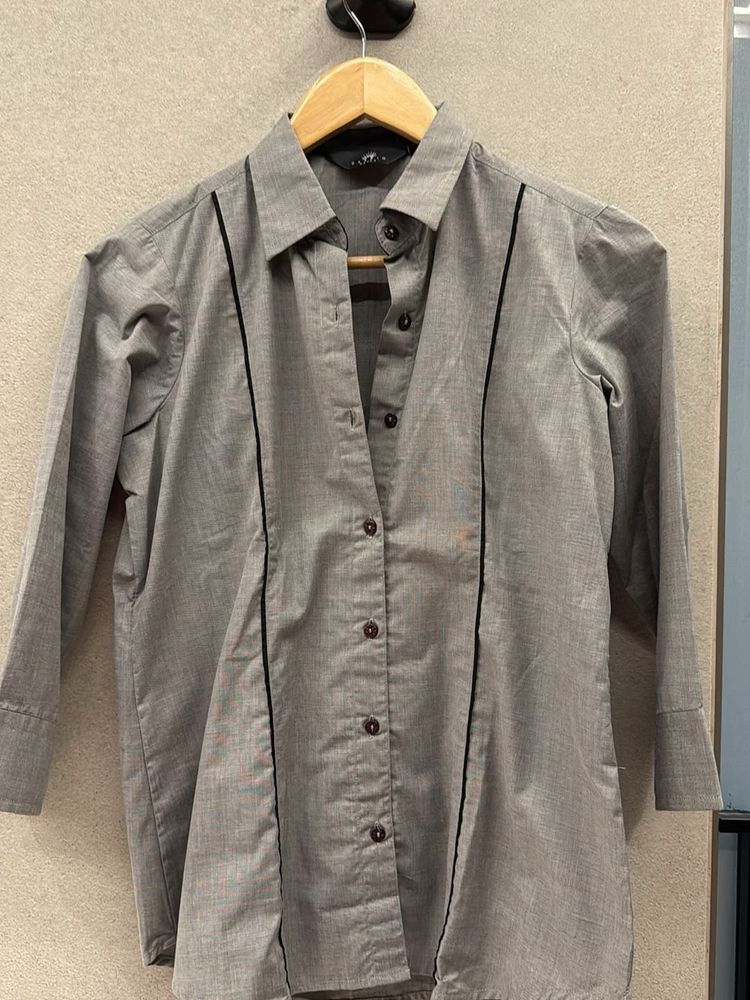 Stylish Grey Tunic Shirt