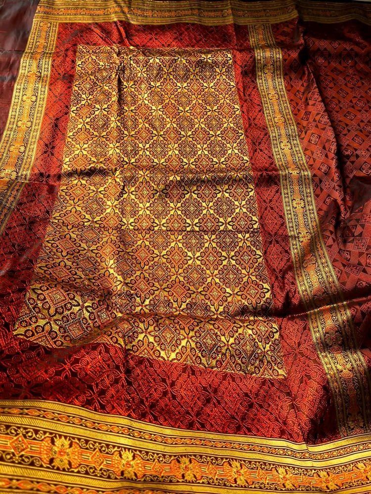 100% Pure Mulberry Silk Jamavar Himroo Saree