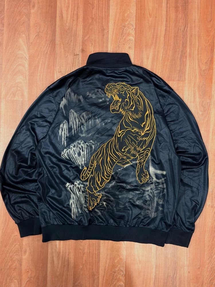 Tiger Print Bomber Jacket