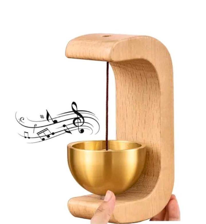 🔔 Premium Wooden Magnetic Door Bell (Brass Chime)