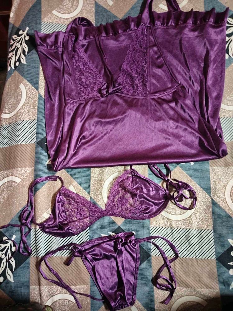 Purple Nighty Full Set