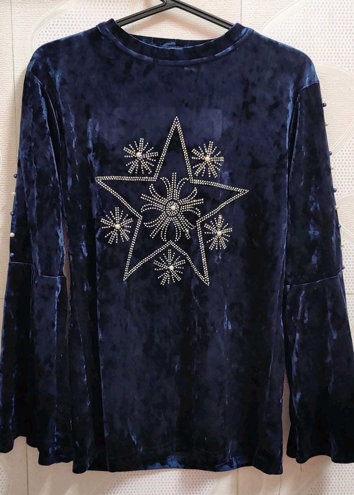 Party Wear Velvet Top