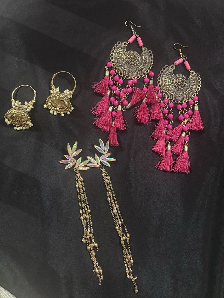 Earring Set - Bohemian, Dangle, and Hoops