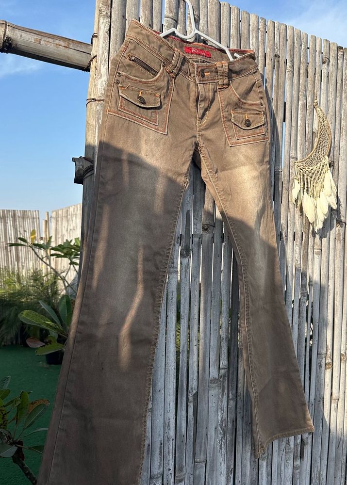 Brown Flare Jeans