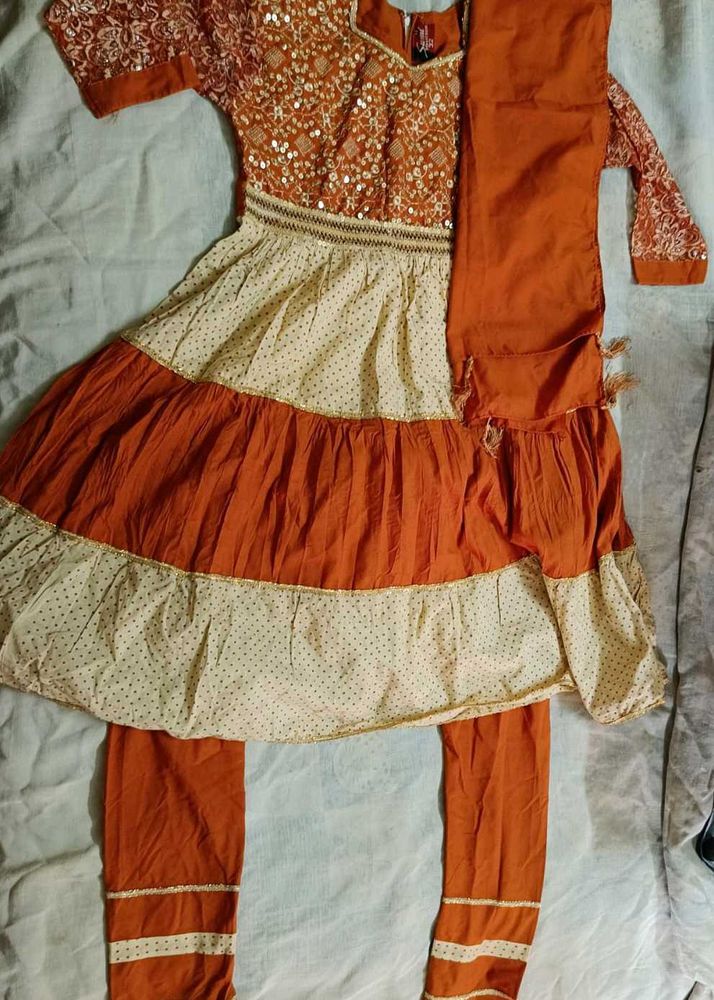 Gorgeous Cotton Anarkali Suit