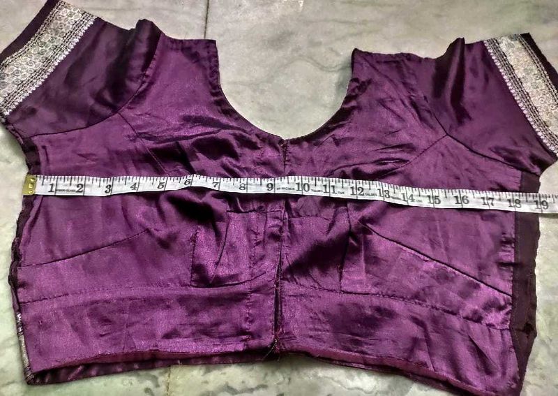 Purple Color Silk Blouse,Read Description