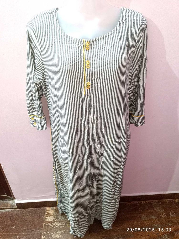 Xxl Striped Kurta