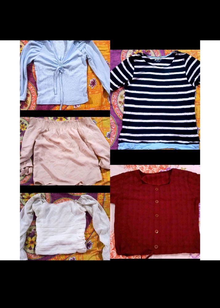 Combo Of 5 Tops For Women😍❤️🔥
