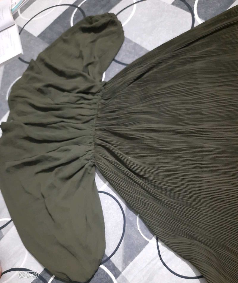 Olive Green Dress