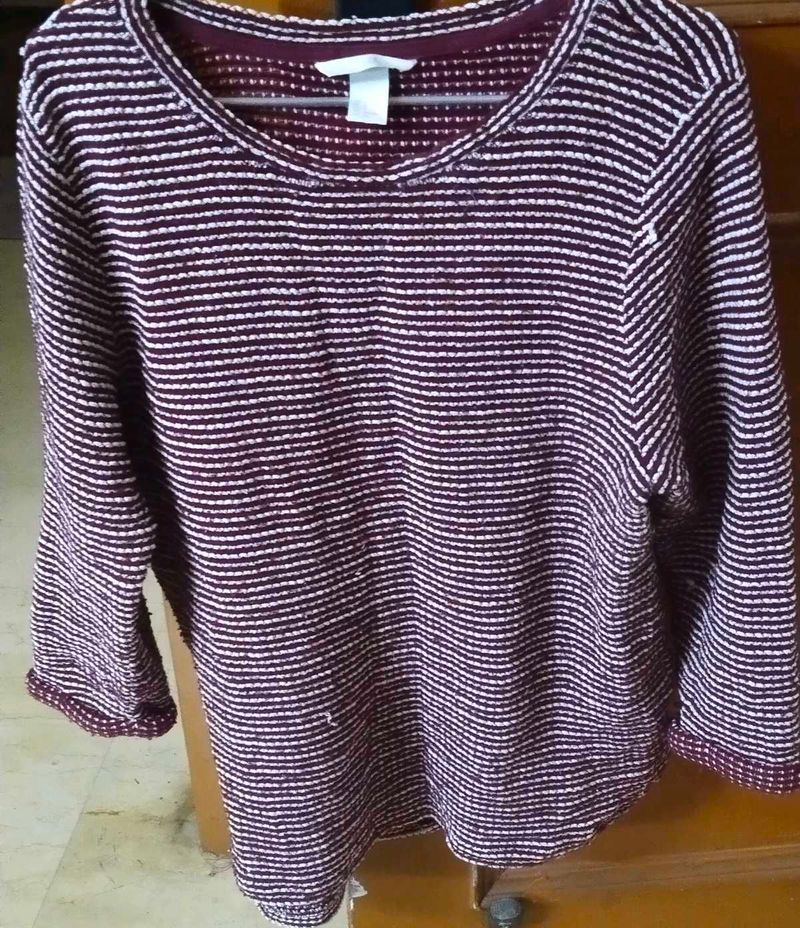 Striped Knit Sweater