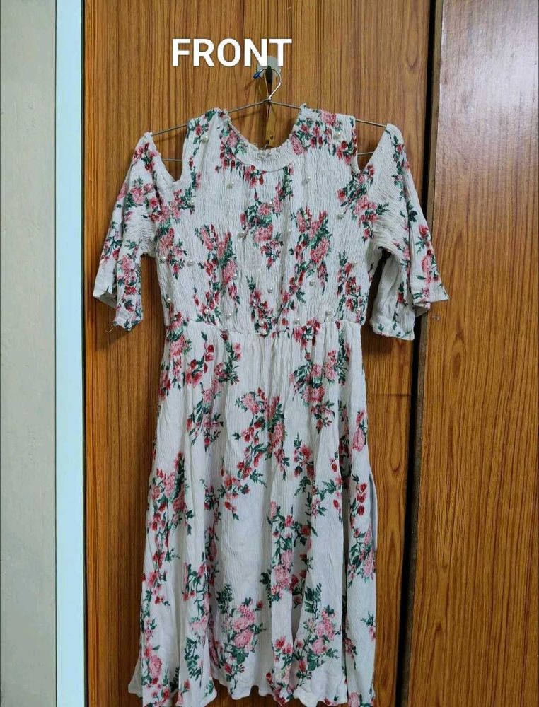 Off Shoulder Floral Mini Dress
