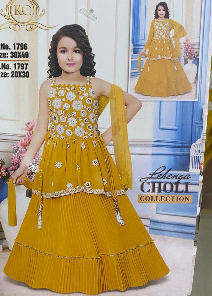 Long Top With Lehnga/skirt ,inner And Dupatta