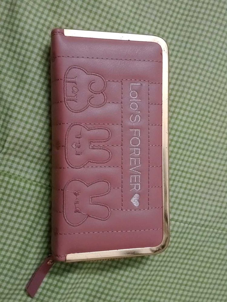 Pink Quilted Wallet