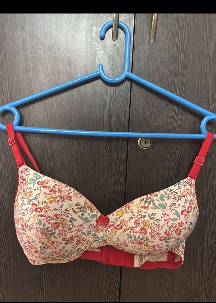 Floral Print Bra
