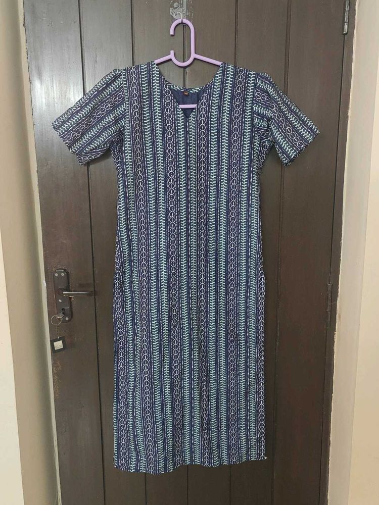 Blue daily wear kurti