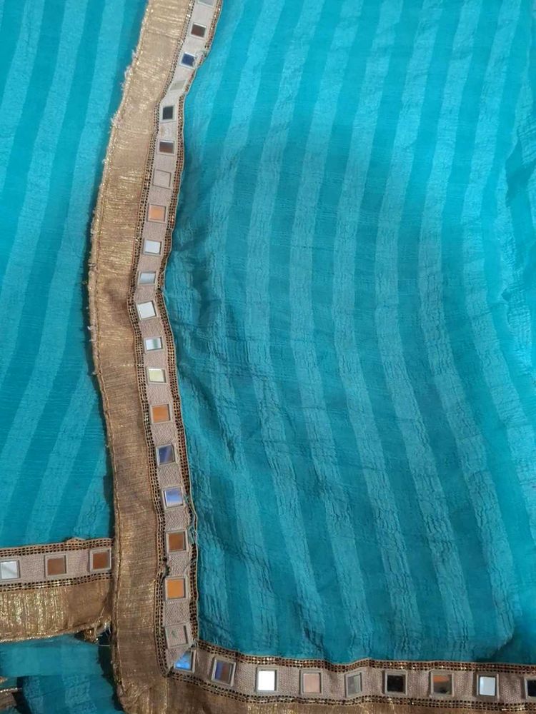 Mirror Work Saree