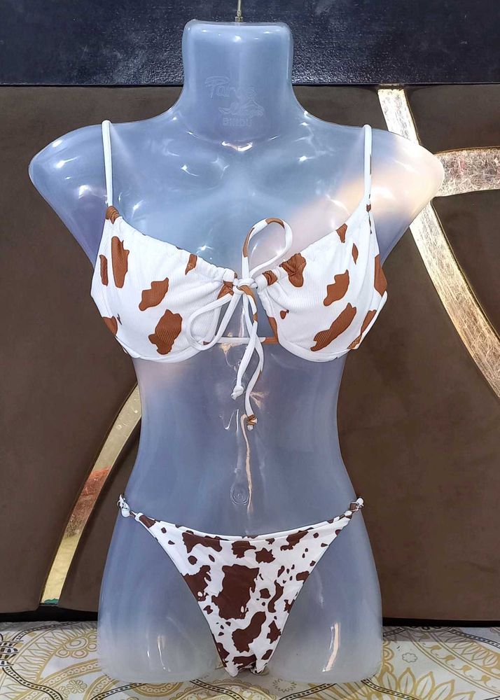 SHEIN Moo-moo 🐄 Prints Cutest Bikini Set 👙