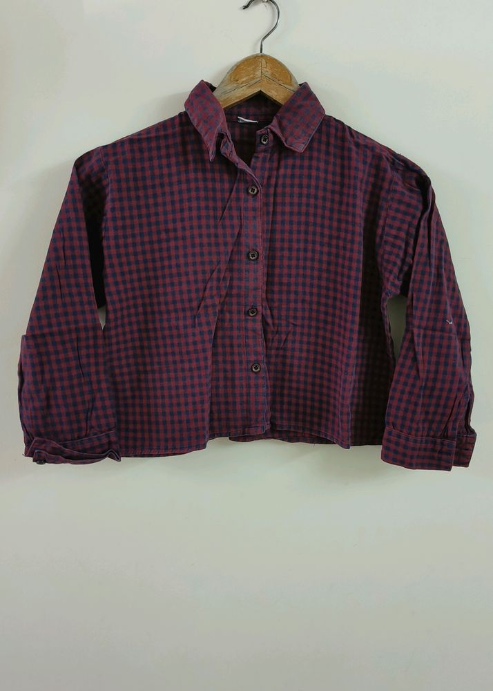 Red and Black Checkered  Shirt