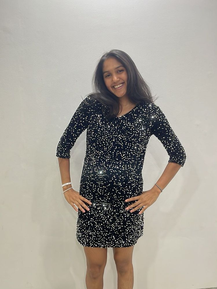 Sparkling Black Party Dress