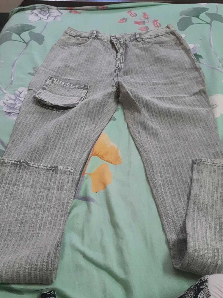 Striped New Jeans