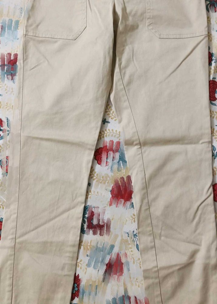 Slim fit Stretchable Charming Creame Pant