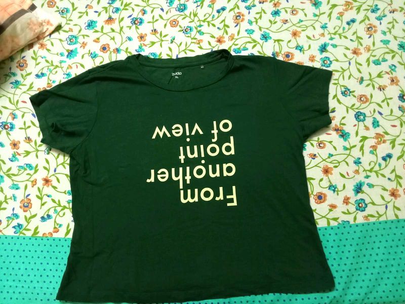 Printed Green T-Shirt