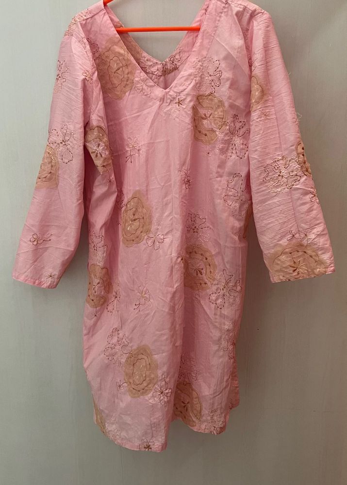 pink Color kurta good condition