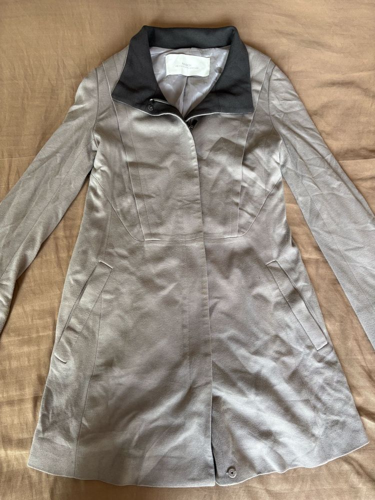 Elegant Grey Trench Coat