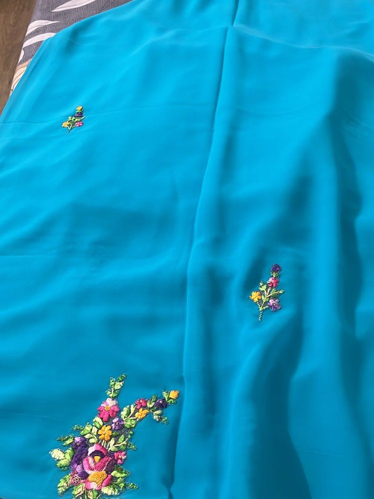 Kashmiri Hand Print Saree