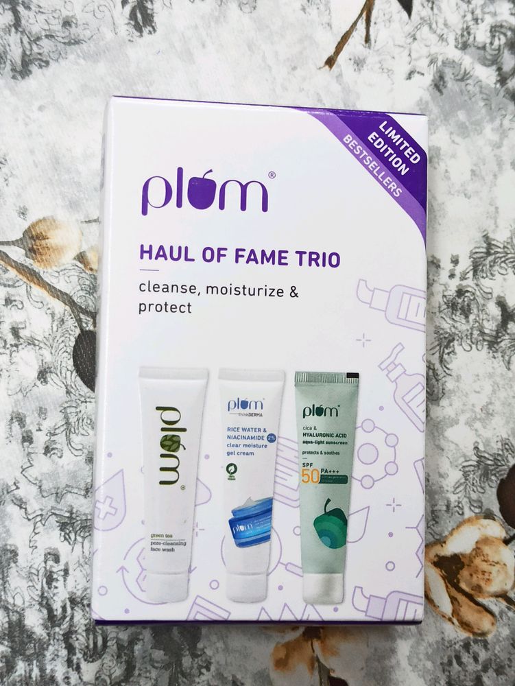 Plum Sunscreen, Face Wash And Moisturiser