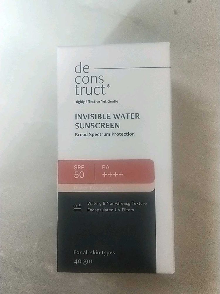 Deconstruct Invisible Sunscreen