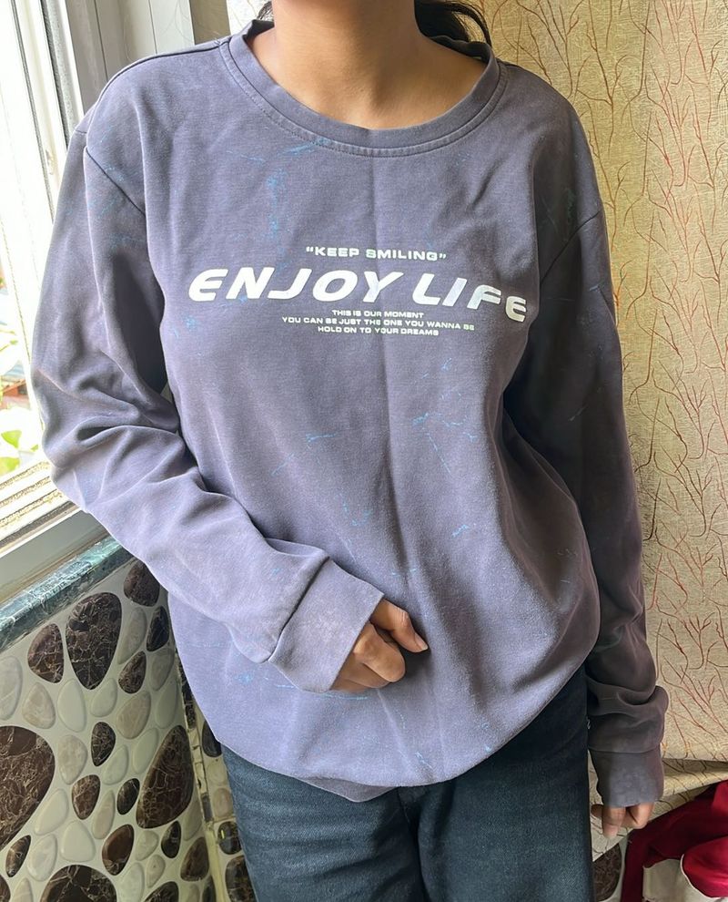💌Printed Grey Sweatshirt Unisex