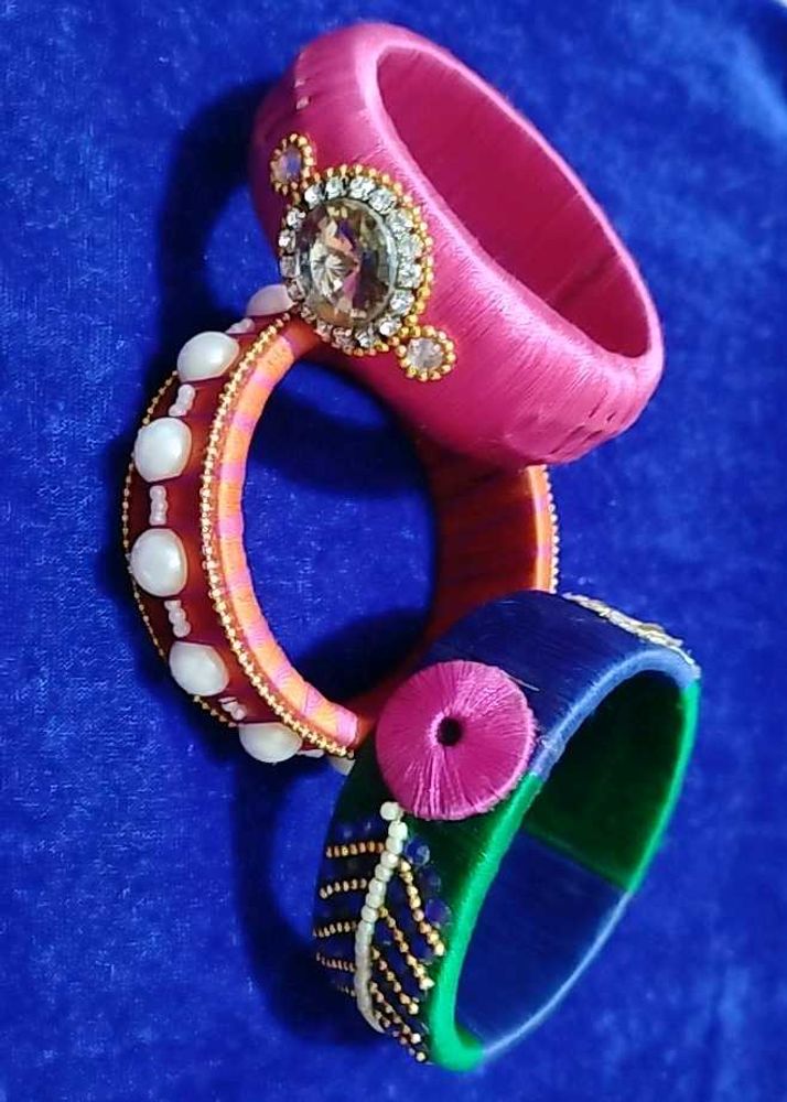 Silk Thread Bangle Set