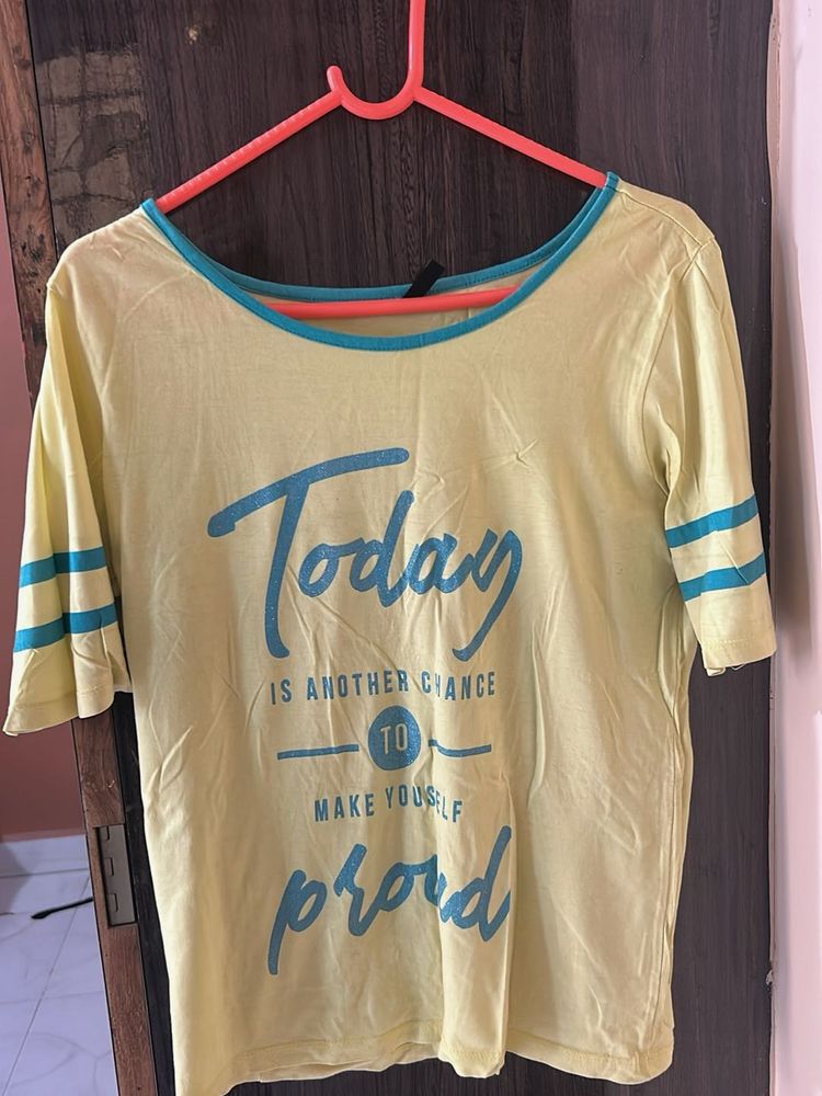 Lemon Yellow Graphic Tee