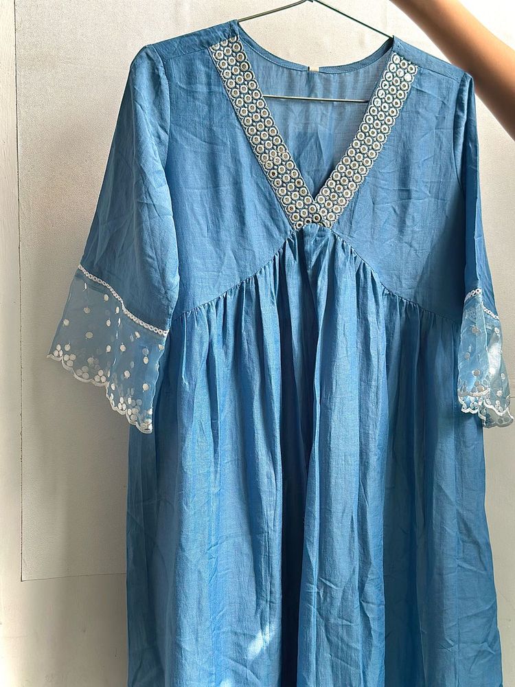 FIORRA Kurta with Palazzo &amp; Dupatta 💙✨