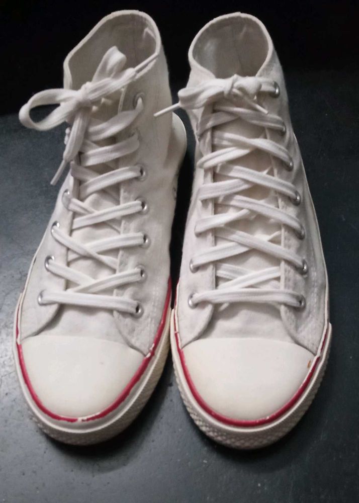 Classic White High-Top Sneakers