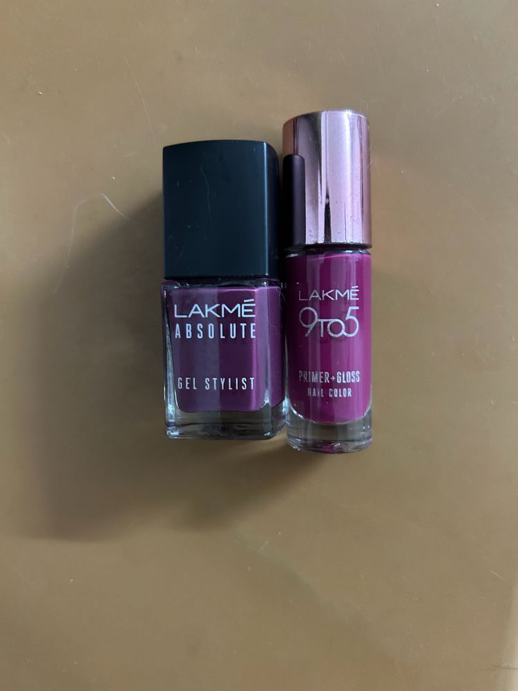 Combo Lakme Nail Paint