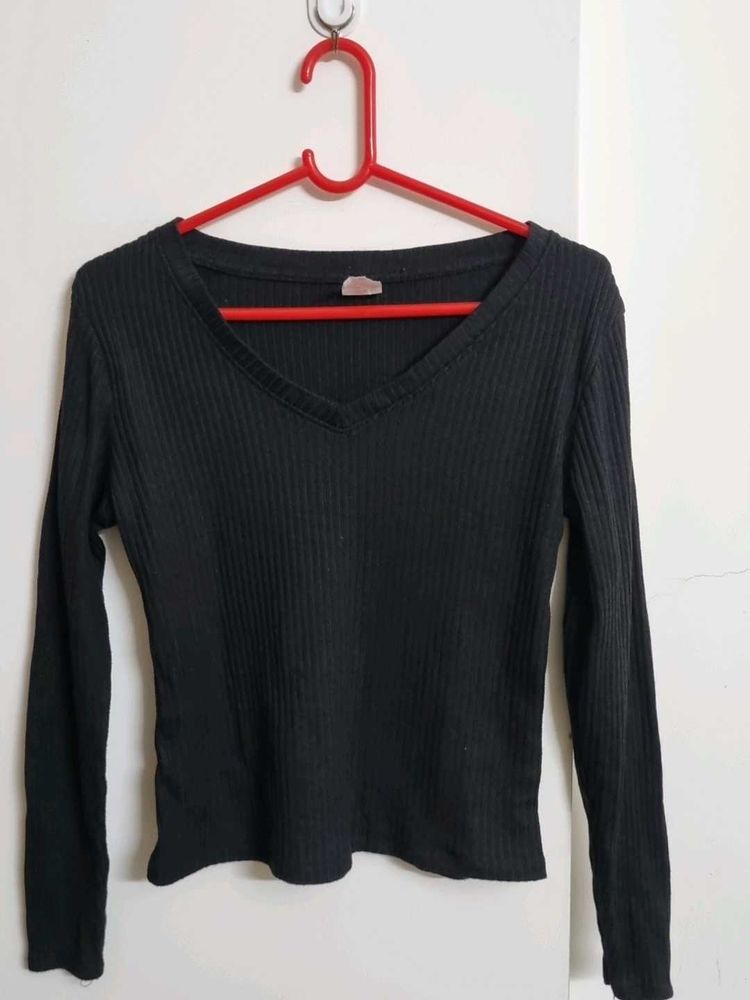 Black Long Sleeve Top
