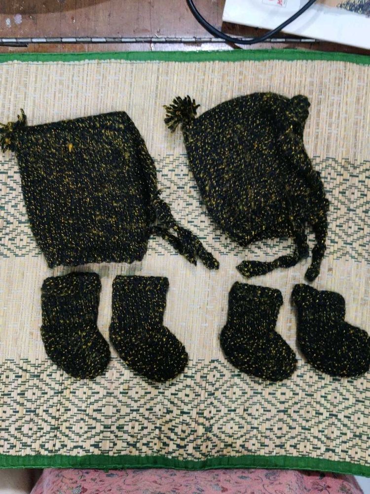 Hand-Woven Cap &amp; Socks Set - 2