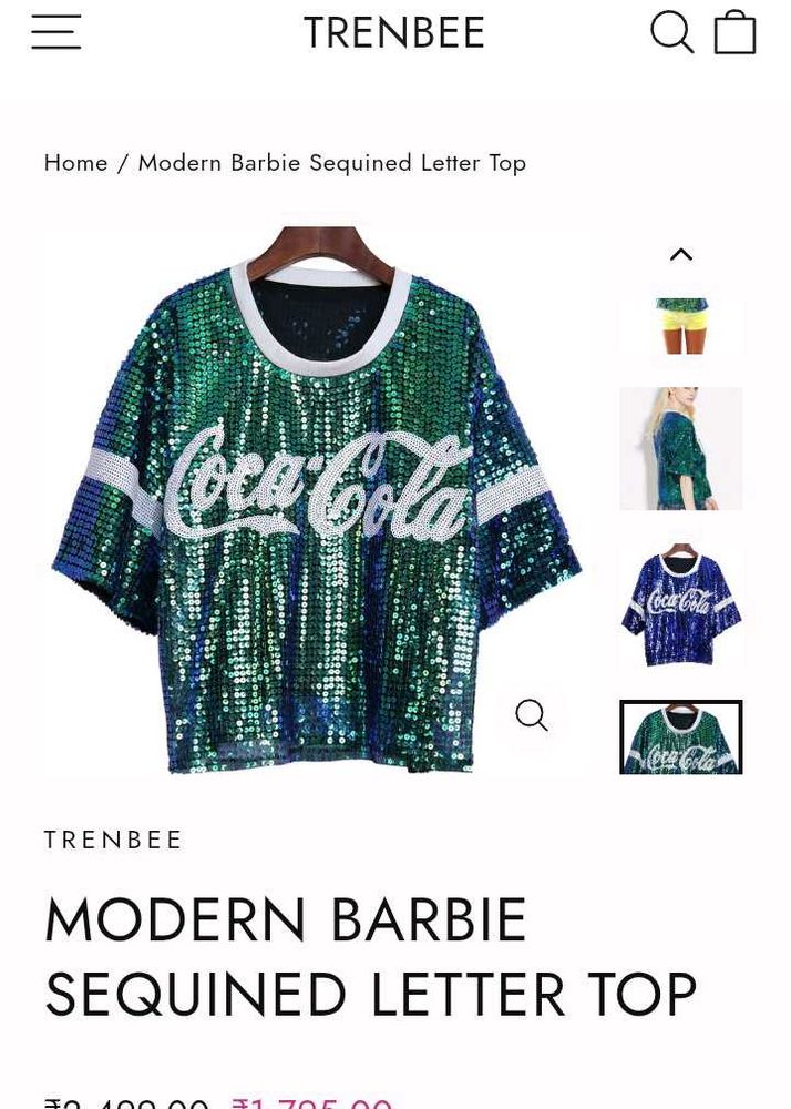 Sequin Coca-Cola Top