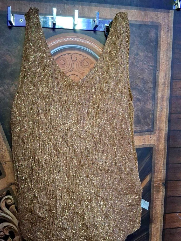 Sparkly Gold Tank Top