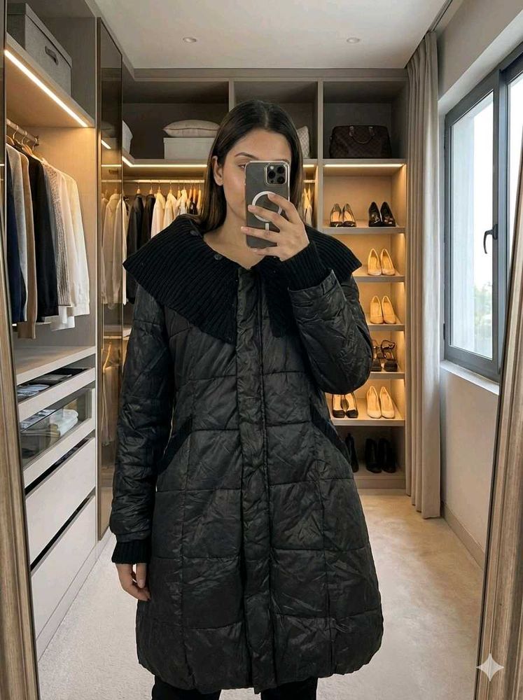 pinterest Stylish Black Puffer Coat