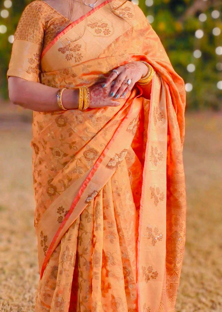 Saree with stitched blouse 40 inch bust