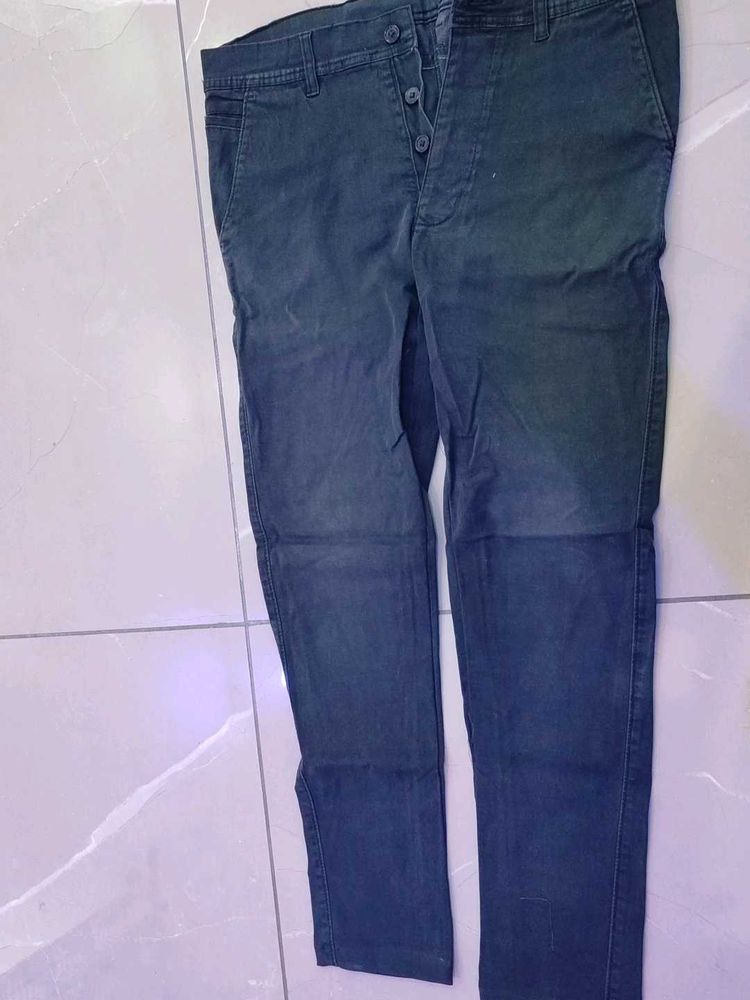 Men&#39;s Dark Blue Chinos